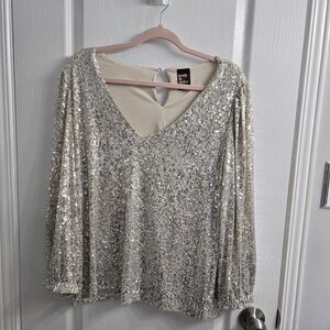 Reitmans Gold Rock And Shine Sequin Sparkly Top In Size XL